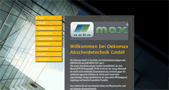 Desktop Screenshot of oekomax.com