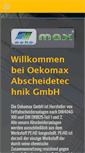 Mobile Screenshot of oekomax.com