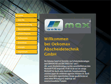 Tablet Screenshot of oekomax.com